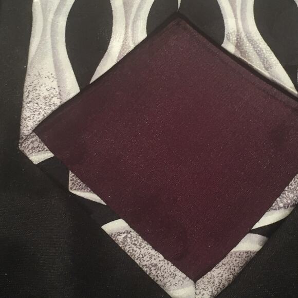 Zylos George Machado 100% Silk Neck Tie Men's Business Executive Black Gray - Picture 7 of 8